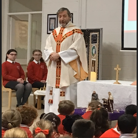 Celebrating Mass at school